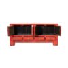 A190 Mueble de televisión de diseño oriental 138 madera antigua rojo con desgastes - Imagen 3