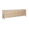 21230 Mueble de televisión de diseño rústico provenzal LEUCA 200 madera blanco y natural - Imagen 5