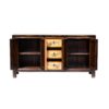 JM804 Aparador de diseño oriental 165 madera antigua puertas dibujos florales - Imagen 2