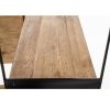 Aparador estantería de diseño industrial madera de pino negro y natural 8