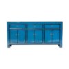 BE170 Aparador de diseño oriental 180 madera azul con desgastes - Imagen 2