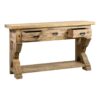 719600 Consola de diseño rústico 140 madera de teca natural