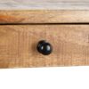 152688 Escritorio de diseño industrial 100 madera de mango y hierro color negro - Imagen 6