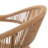 732384 Sillón con reposabrazos para exterior NESKA aluminio grafito y ratán sintético - Imagen 4