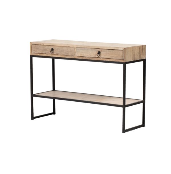 GC498 Consola de diseño industrial oriental 120 metal y madera