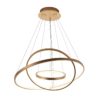 62732/00 Lámpara de techo diseño moderno 70-150 aros hierro dorado y luz led - Imagen 2