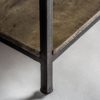 28930 Mesa de centro de diseño rústico industrial ANTRIM 120 madera y hierro - Imagen 4