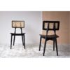 34RK21105 Silla de diseño vintage COSME madera de Sungkai y ratán natural - Imagen 4