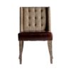 28108 Silla de diseño clásico TUNJA tapizado capitoné con anilla en respaldo - Imagen 2