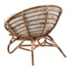 602281 Sillón circular diseño vintage ratán color natural con cojín - Imagen 4