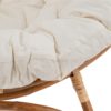 602281 Sillón circular diseño vintage ratán color natural con cojín - Imagen 2