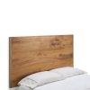 Cabecero de cama diseño moderno madera natural y metal dorado 3