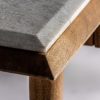 29012 Escritorio de diseño contemporáneo PLISSÉ 135 madera de mango natural y mármol - Imagen 3