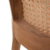 601220 Sillón o silla con reposabrazos diseño vintage madera de teka y respaldo ratán - Imagen 2