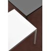 Mesa de comedor para exterior SLIM 140 acero y resina color blanco o antracita