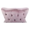 914026 Silla de diseño vintage BRUNY capitoné terciopelo rosa y patas de hierro dorado - Imagen 3