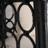 28974 Sofá de diseño clásico TAULIS 190 ratán negro con cojines - Imagen 2