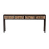 A241 Consola gran tamaño diseño oriental 200 madera acabado natural con desgastes - Imagen 3