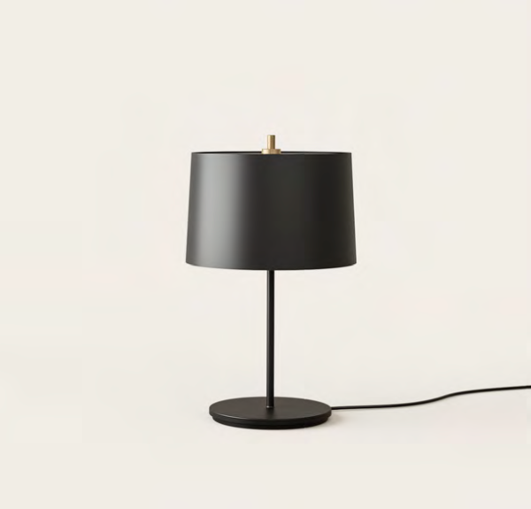 S1295 Lámpara de sobremesa diseño moderno MOMO 60 negro y oro mate