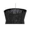 Lámpara de diseño vintage y étnico fibras naturales color negro 3