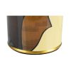 Lámpara de sobremesa diseño vintage art decó cerámica diseño cara marrón dorado azul y negro 5