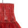 Lámpara de techo diseño étnico vintage fibras naturales color arcilla 4