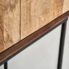 29670 Armario de diseño industrial TRAP 160 metal negro y madera de mango - Imagen 6