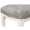 Banco o pie de cama diseño clásico 110 capitoné gris y patas madera blanco (4)