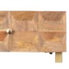 288021 Consola diseño rústico vintage 100 madera de mango y metal dorado - Imagen 3