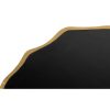 Mesa auxiliar diseño Art Decó forma irregular latón dorado y negro (3)