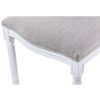 800067 Silla de diseño clásico madera blanco y lino gris - Imagen 2