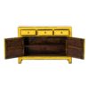 A321 Aparador diseño oriental 129 madera antigua amarillo con desgastes - Imagen 2