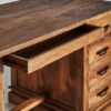 31165 Escritorio de diseño rústico colonial SEARCY 180 madera de mango natural - Imagen 6