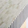 29236 Mesa de centro de diseño Art Decó RUST 90 hueso blanco y negro con latón dorado - Imagen 4