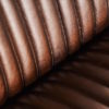 31160 Sillón de diseño vintage NEWRY piel marrón y hierro - Imagen 7