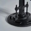 31166 Taburete de diseño industrial SEARCY 46 madera de mango y hierro negro - Imagen 4