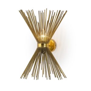 Aplique diseño vintage Art Decó varillas metal dorado (1)