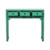 A345 Consola diseño oriental 100 madera verde con desgastes - Imagen 2