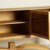 29519 Consola de diseño de diseño étnico BASSENS 188 madera de mindi con tallas - Imagen 2