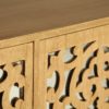 29519 Consola de diseño de diseño étnico BASSENS 188 madera de mindi con tallas - Imagen 4