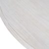603978 Mesa auxiliar redonda diseño provenzal Ø70 madera de mindi acabado blanco rozado - Imagen 3