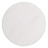 603978 Mesa auxiliar redonda diseño provenzal Ø70 madera de mindi acabado blanco rozado - Imagen 6