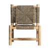 30018 Sillón de diseño vintage colonial MANHULA madera de teka y rafia natural - Imagen 2
