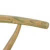 706051 Sillón inspiración Whisbone NIMES madera acabado verde decapado y ratán - Imagen 3