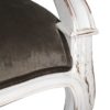 958101 Sillón de diseño clásico LUZY madera de caoba blanco decapado y terciopelo - Imagen 5