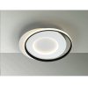 Plafón de techo LED circular diseño moderno metal y aluminio acabado blanco mate y negro3