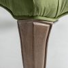 Silla diseño clásico provenzal madera de abeto tapizado capitoné terciopelo verde5