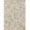 Alfombra de diseño formas geométricas técnica kilim lana algodón color marfil3