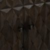 Aparador diseño vintage madera mango color oscuro con volúmenes en puertas (3)