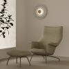 Aplique lámpara de pared diseño moderno círculo blanco ondas y círculo dorado (2)